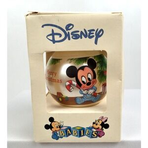 Vintage 1984 Goebel Disney Minnie and Mickey Mouse Ornament